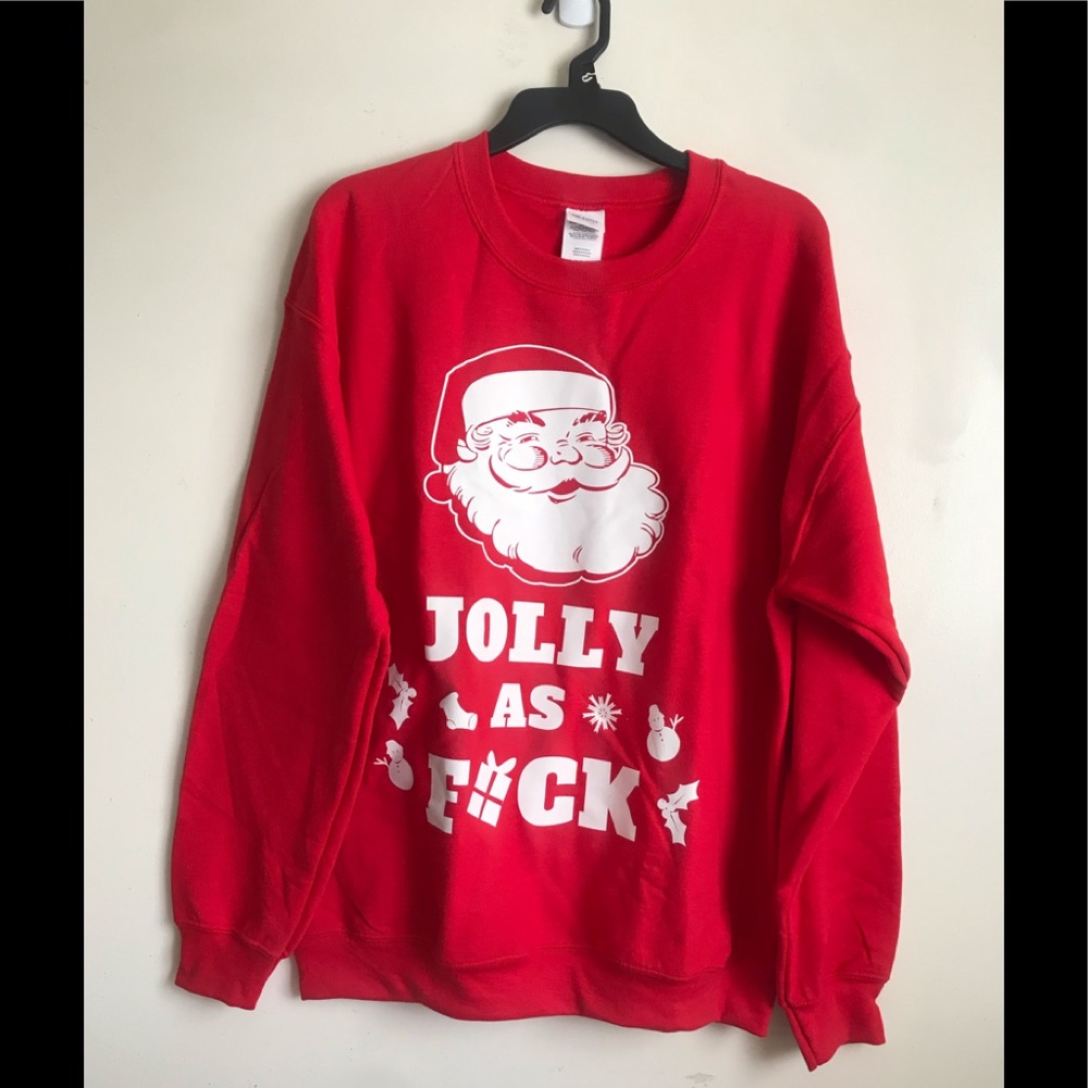 NWOT Christmas sweater L unisex